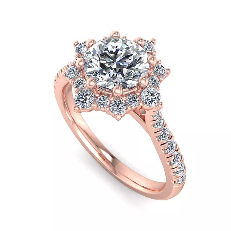14K Rose Gold Daniela Engagement Ring
