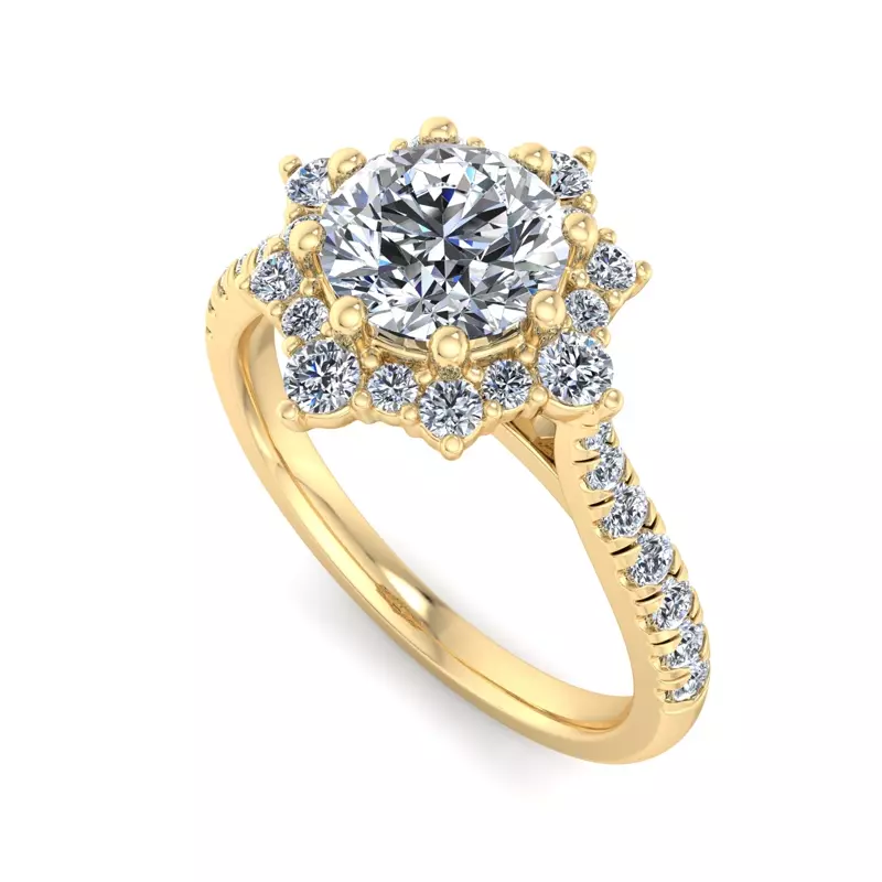 14K Yellow Gold Daniela Engagement Ring