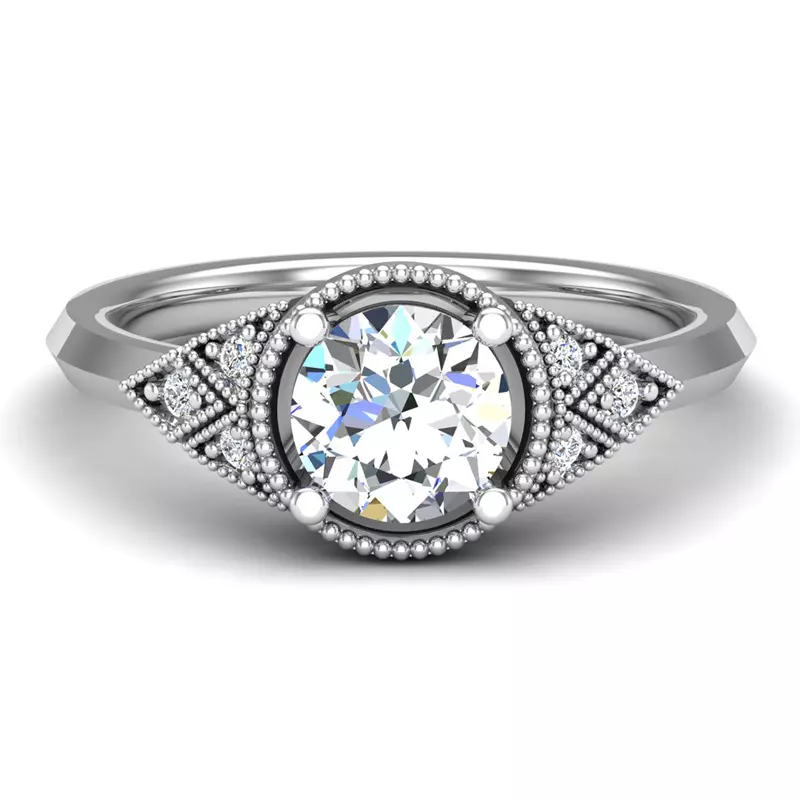 14K White Gold Alexa Engagement Ring