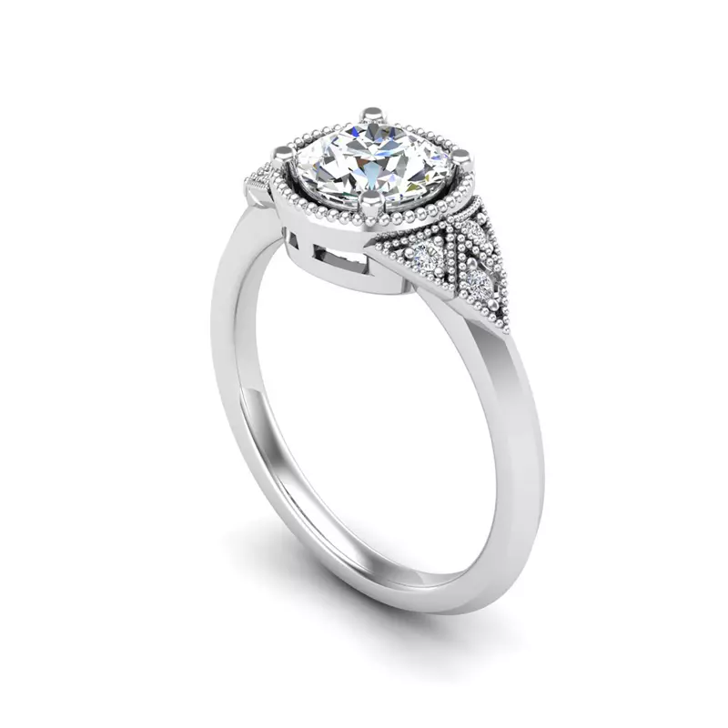 14K White Gold Alexa Engagement Ring