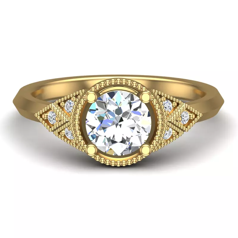 14K Yellow Gold Alexa Engagement Ring