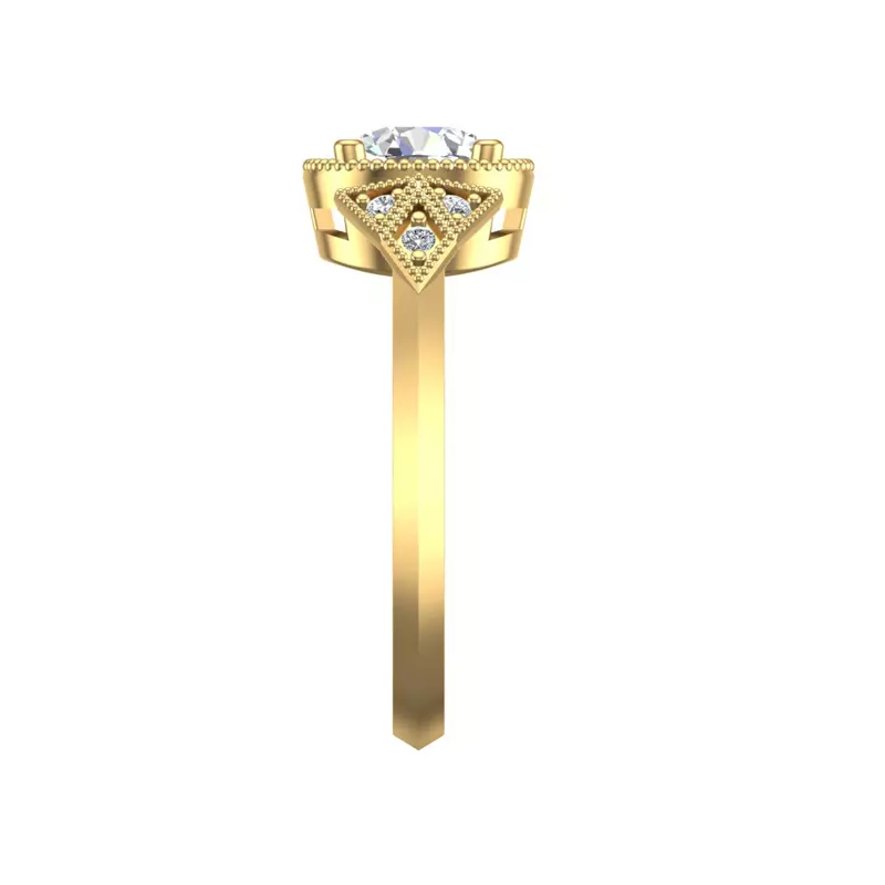 14K Yellow Gold Alexa Engagement Ring