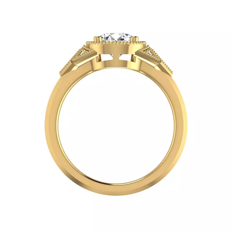 14K Yellow Gold Alexa Engagement Ring