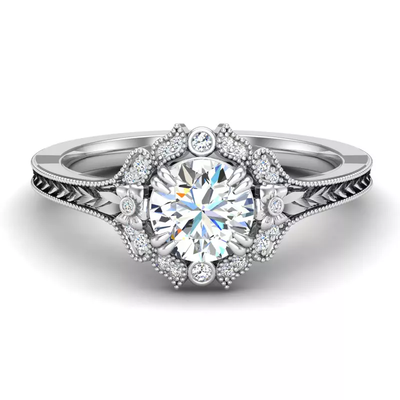 Platinum Lilly Engagement Ring