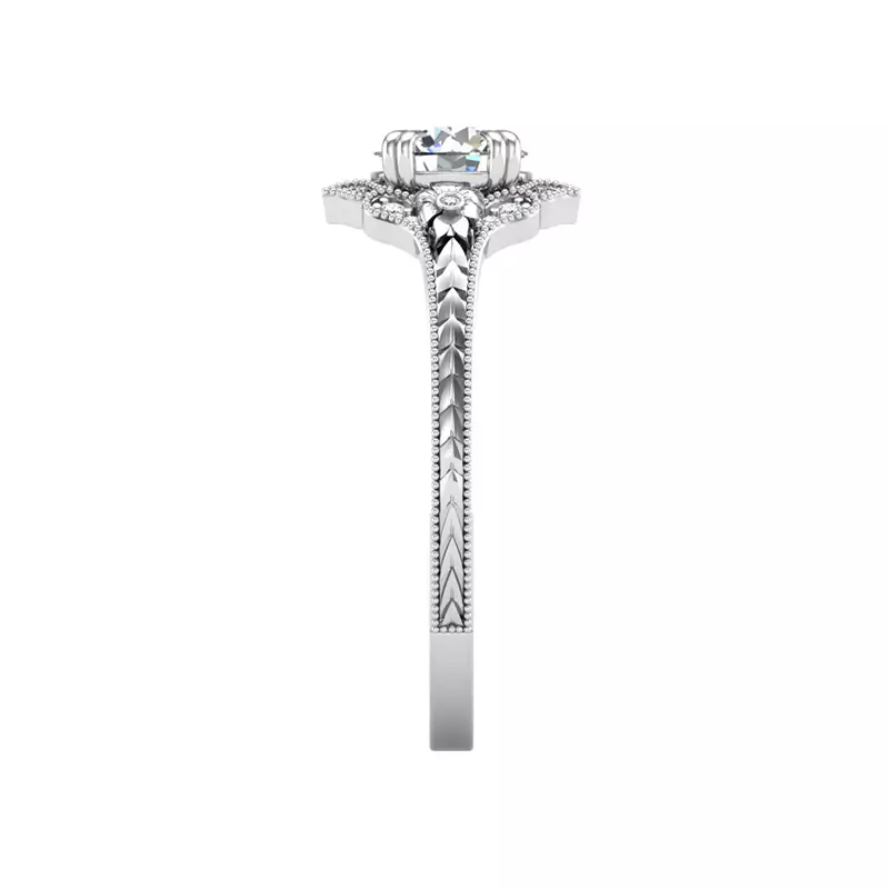 Platinum Lilly Engagement Ring