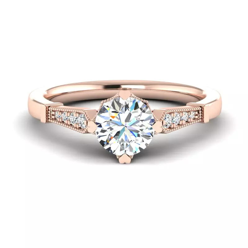 14K Rose Gold Lauren Engagement Ring
