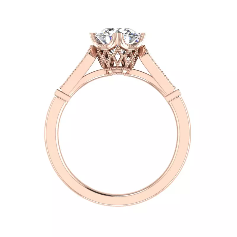 14K Rose Gold Lauren Engagement Ring