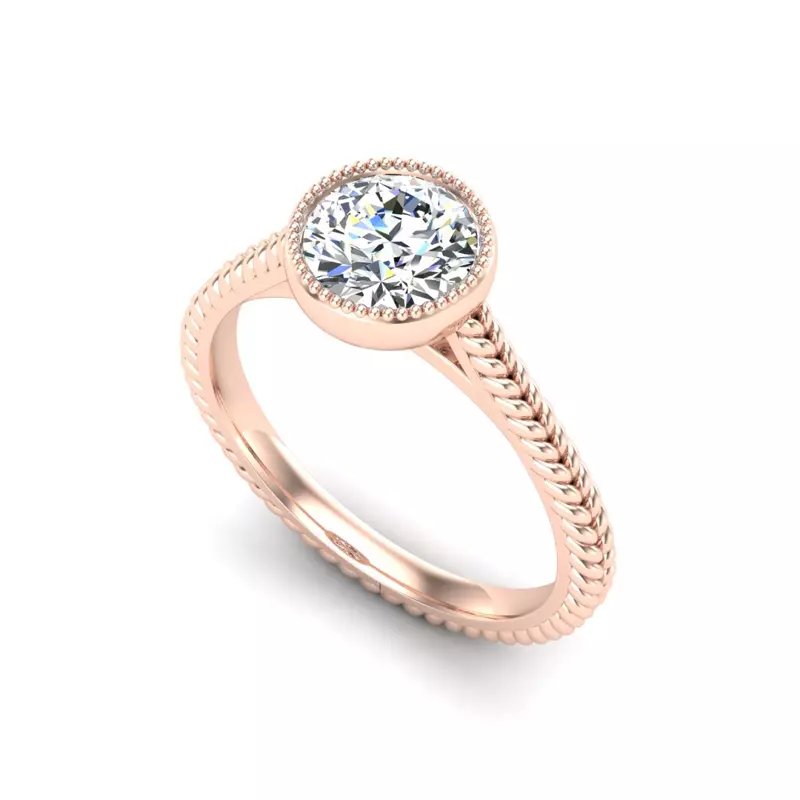 14K Rose Gold Elsie Engagement Ring