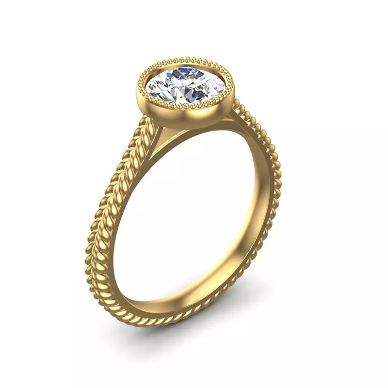 14K Yellow Gold Elsie Engagement Ring