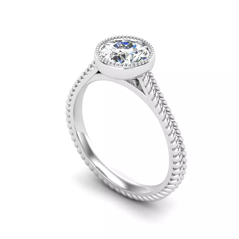 18K White Gold Elsie Engagement Ring