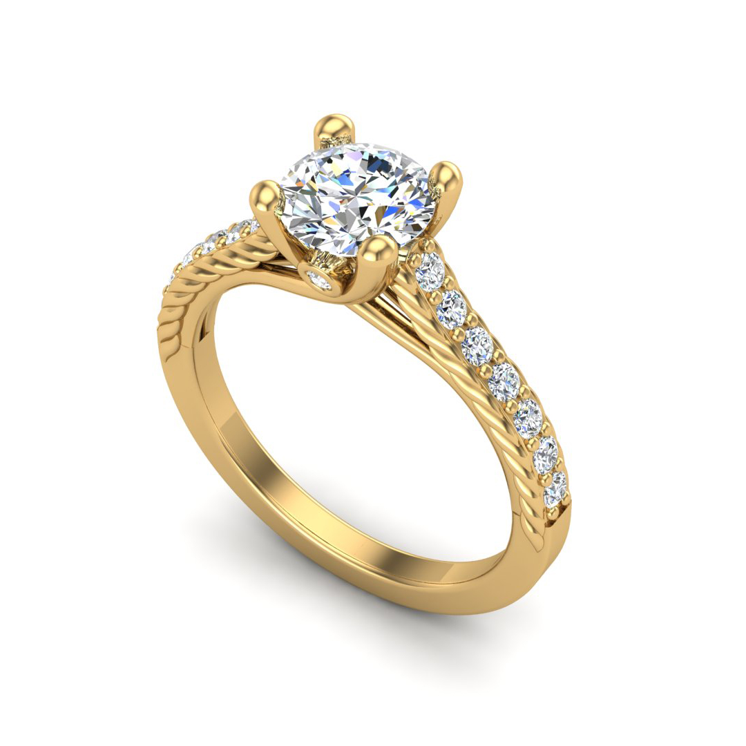 18K Yellow Gold Margot Engagement Ring