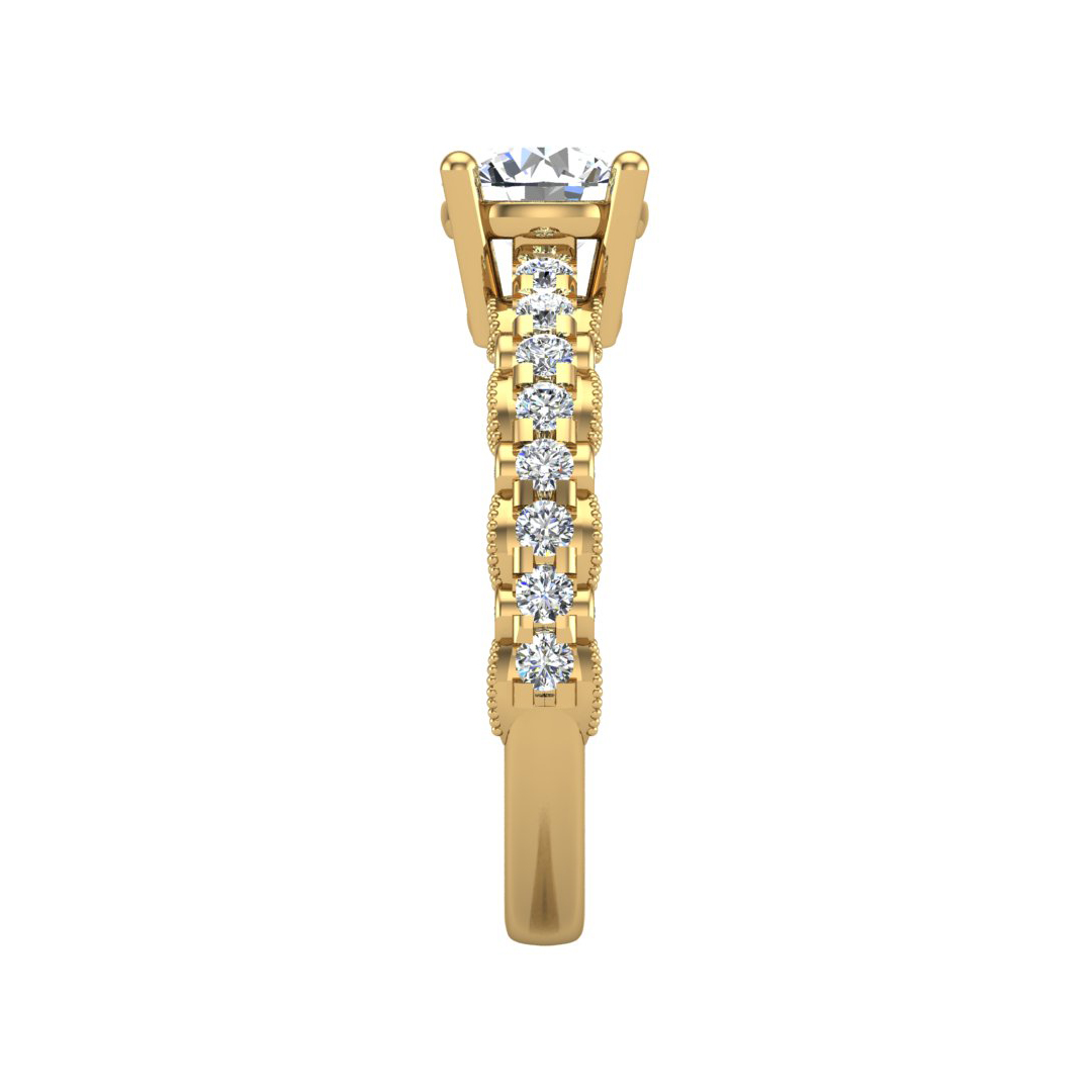 18K Yellow Gold Zuri Engagement Ring