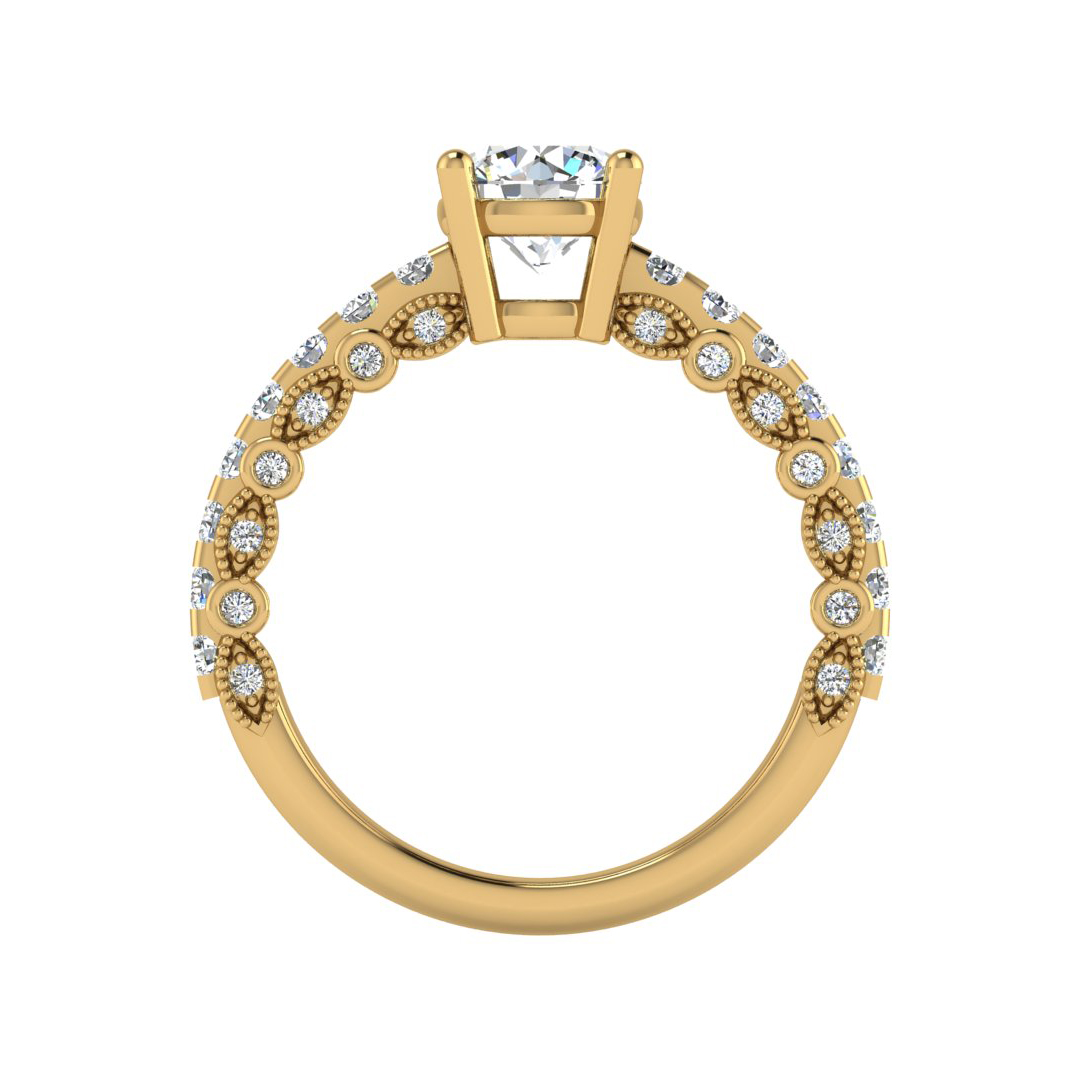 18K Yellow Gold Zuri Engagement Ring
