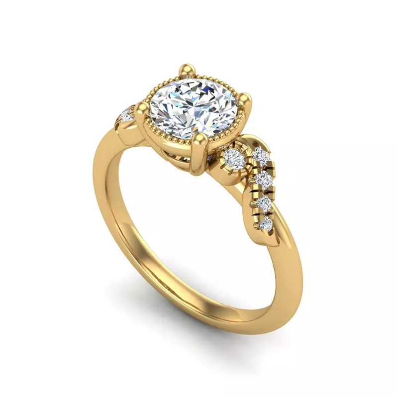 18K Yellow Gold Sawyer Engagement Ring