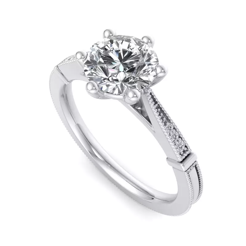 14K White Gold Selena Engagement Ring