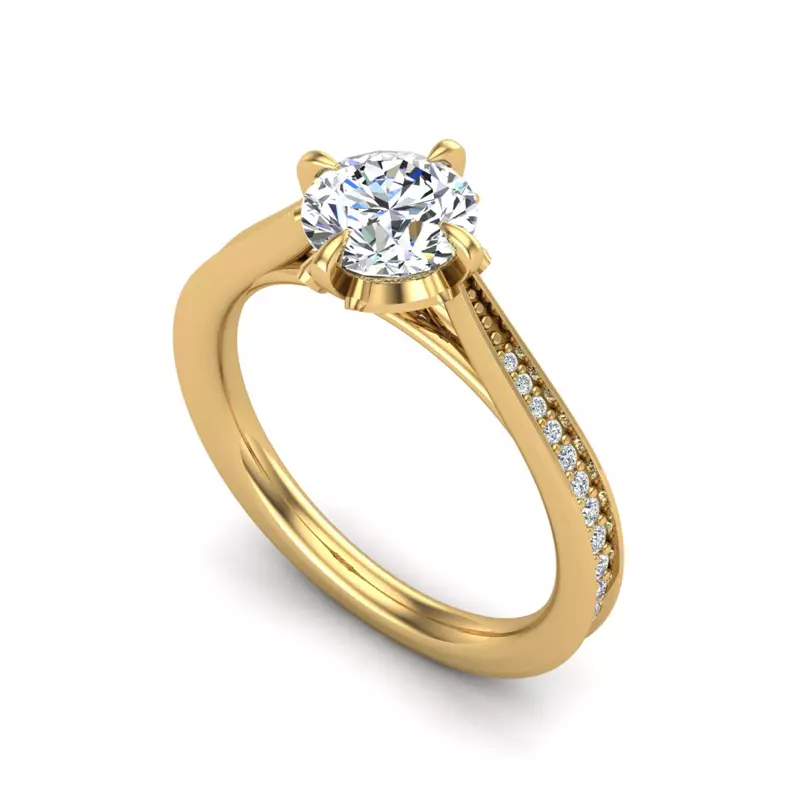 14K Yellow Gold Mya Engagement Ring