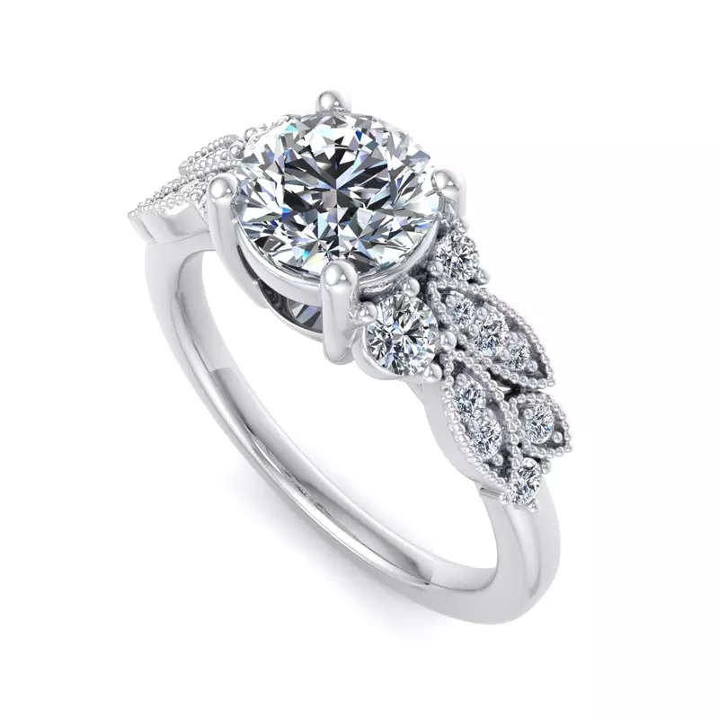 14K White Gold Sydney Engagement Ring