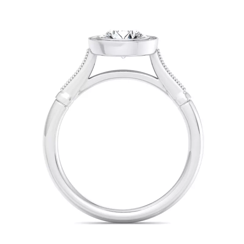 14K White Gold Diana Engagement Ring