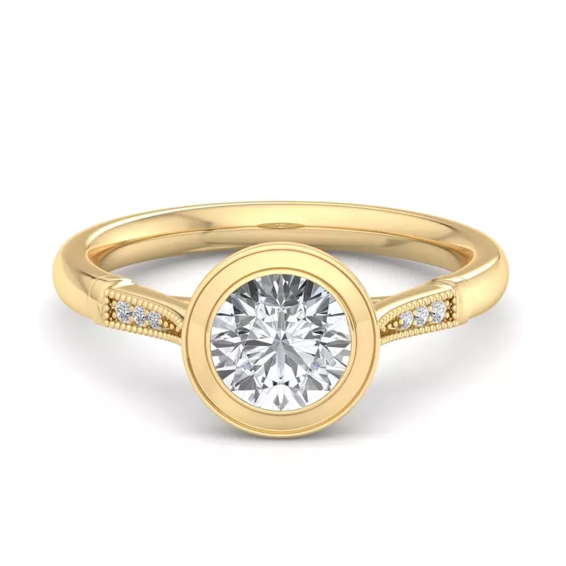 18K Yellow Gold Diana Engagement Ring