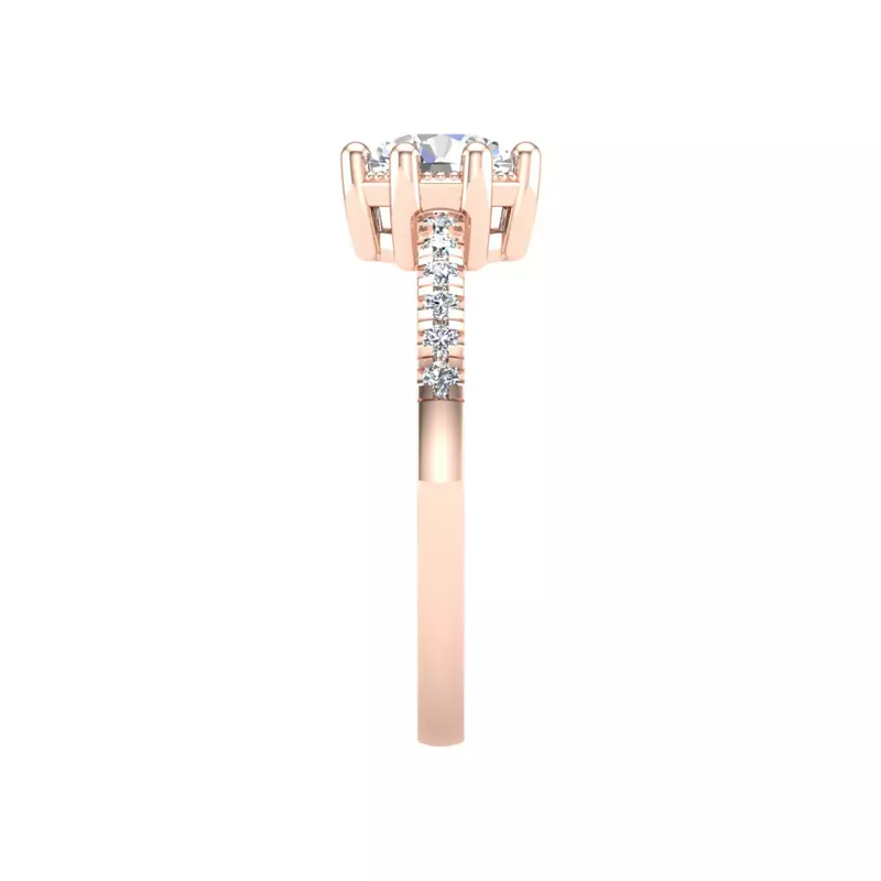 14K Rose Gold Ana Engagement Ring