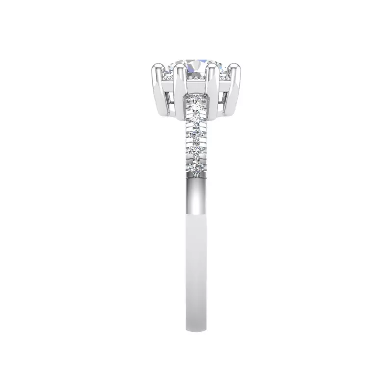 14K White Gold Ana Engagement Ring