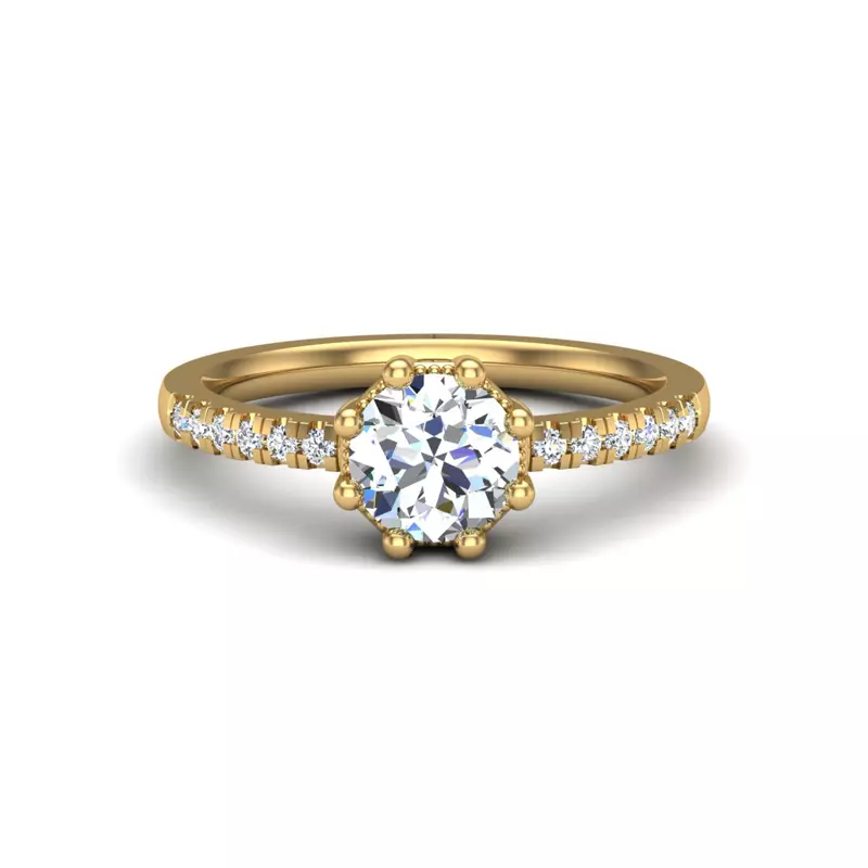 18K Yellow Gold Ana Engagement Ring