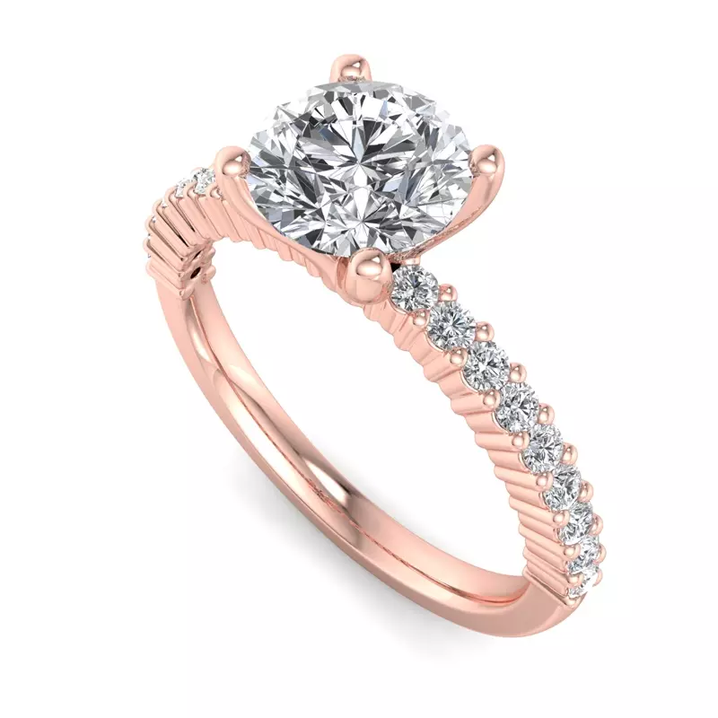 14K Rose Gold Vera Engagement Ring