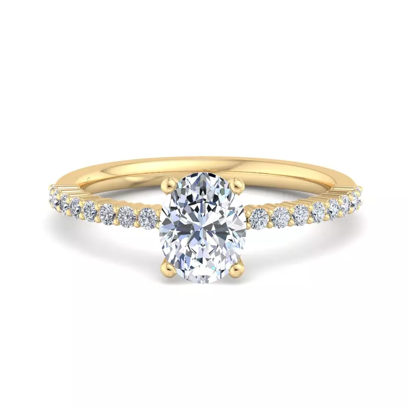 Vera Engagement Ring - 14K Yellow Gold