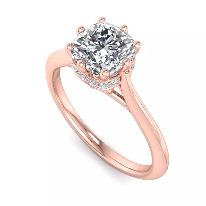 14K Rose Gold Alayna Engagement Ring