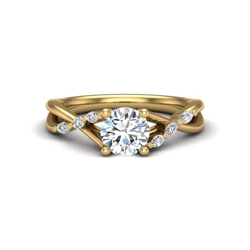 14K Yellow Gold Nyla Engagement Ring