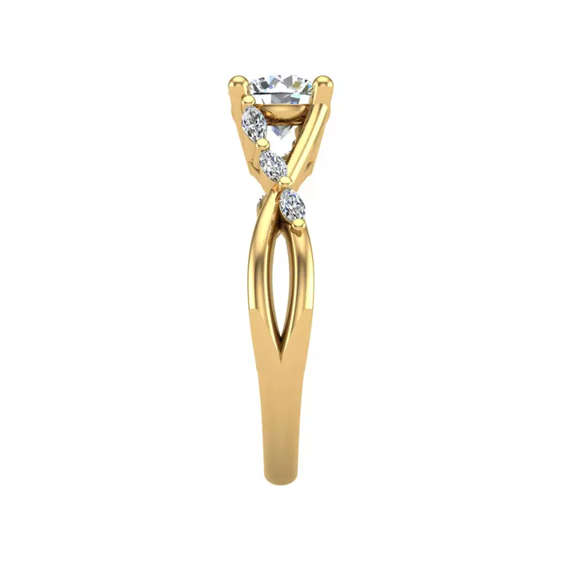 14K Yellow Gold Nyla Engagement Ring