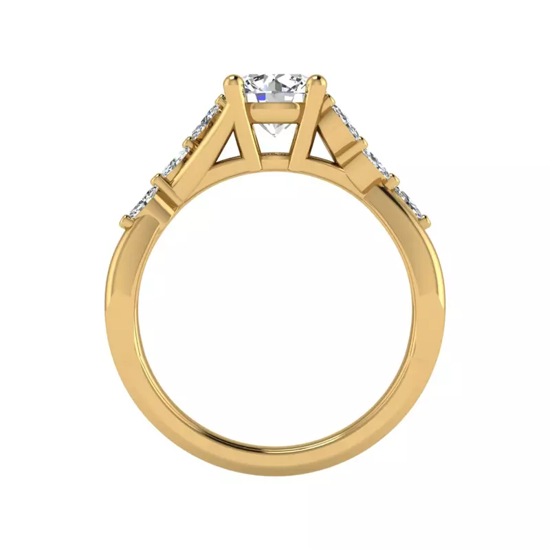 14K Yellow Gold Nyla Engagement Ring