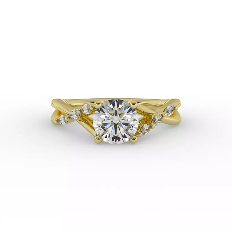 14K Yellow Gold Nyla Engagement Ring