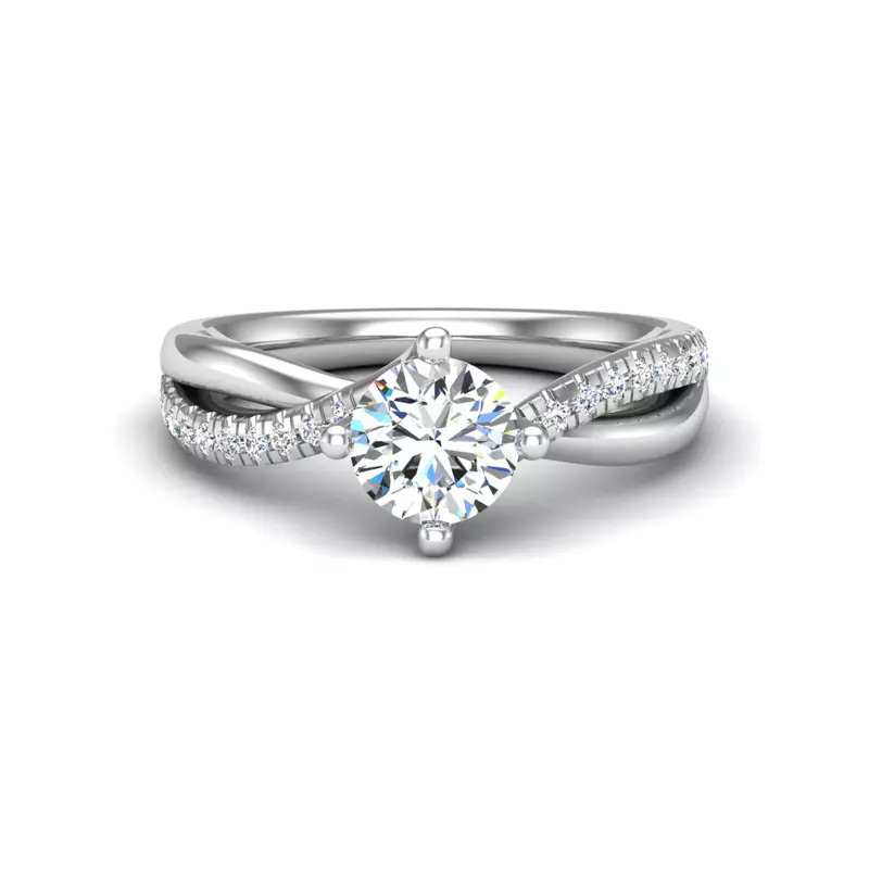 14K White Gold Elaina Engagement Ring