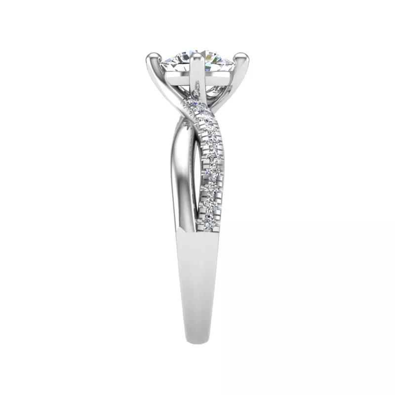 14K White Gold Elaina Engagement Ring