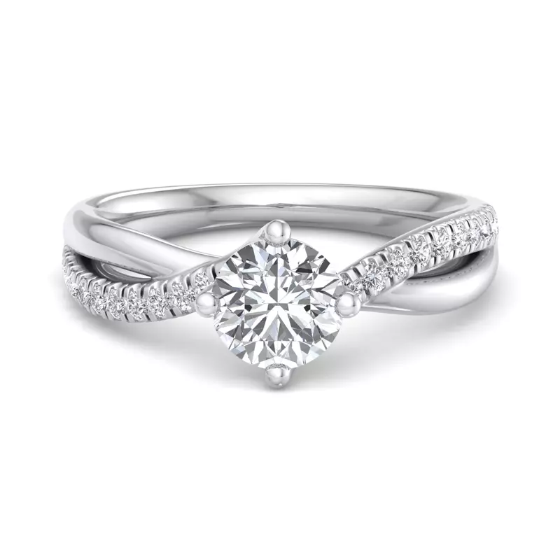 18K White Gold Elaina Engagement Ring