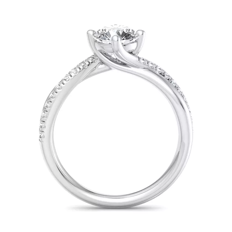 18K White Gold Elaina Engagement Ring