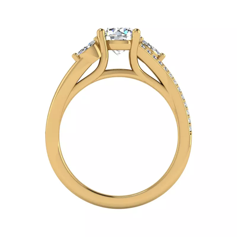 18K Yellow Gold Rebecca Engagement Ring