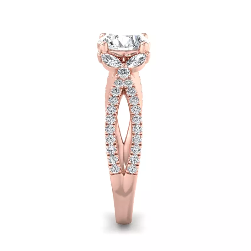 14K Rose Gold Angela Engagement Ring