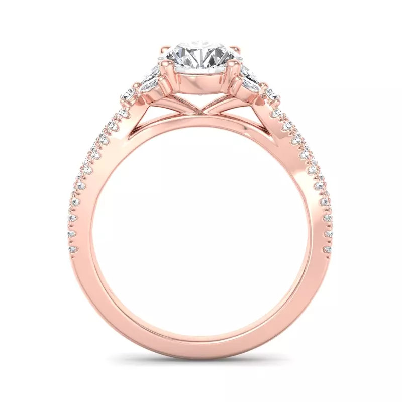 14K Rose Gold Angela Engagement Ring