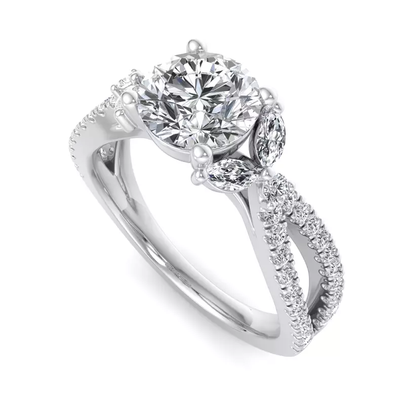 Platinum Angela Engagement Ring