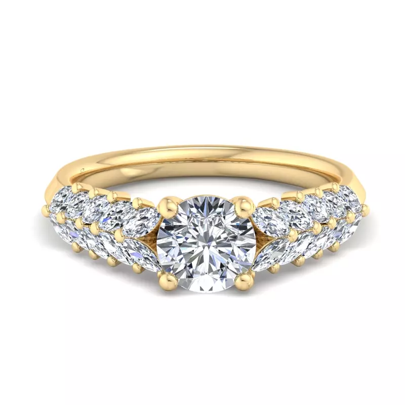 18K Yellow Gold Kali Engagement Ring
