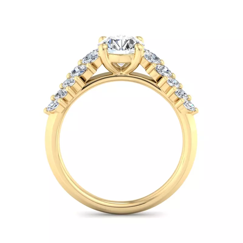 18K Yellow Gold Kali Engagement Ring
