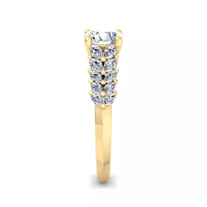 18K Yellow Gold Kali Engagement Ring