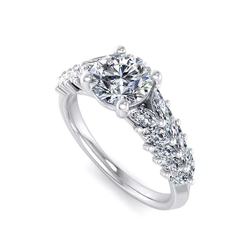 Platinum Kali Engagement Ring
