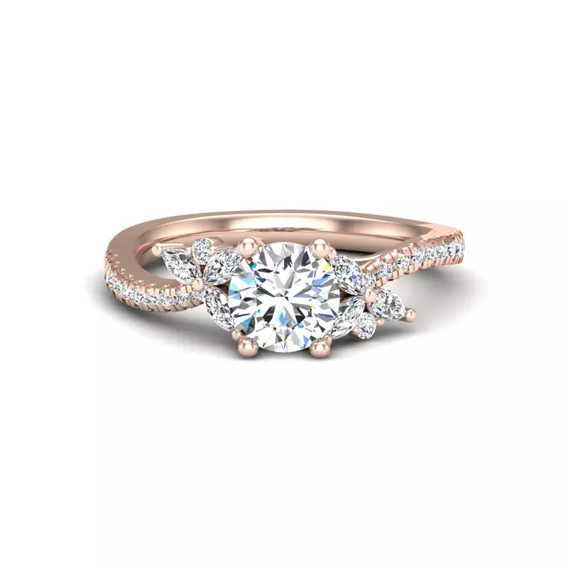 14K Rose Gold Alivia Engagement Ring