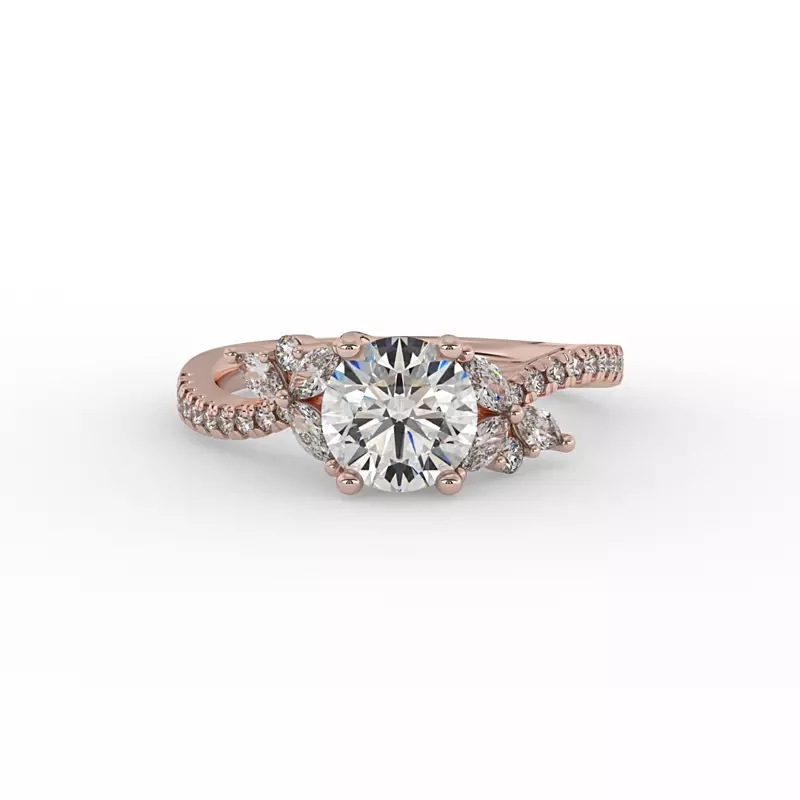 14K Rose Gold Alivia Engagement Ring