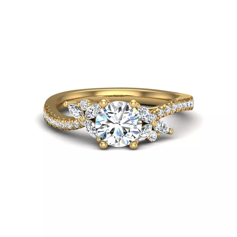 18K Yellow Gold Alivia Engagement Ring