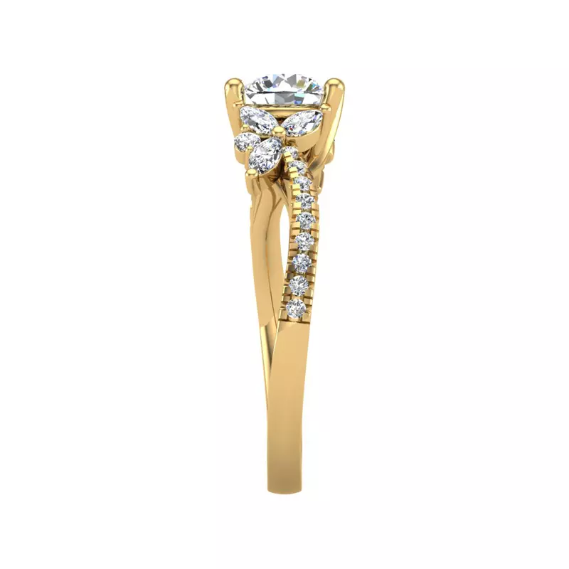 18K Yellow Gold Alivia Engagement Ring