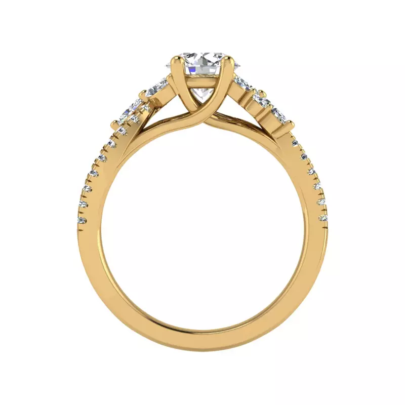 18K Yellow Gold Alivia Engagement Ring